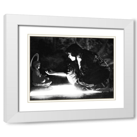 Theda Bara - The Soul of Buddha White Modern Wood Framed Art Print with Double Matting by Hollywood Photo Archive
