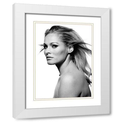 Ursula Andress White Modern Wood Framed Art Print with Double Matting by Hollywood Photo Archive