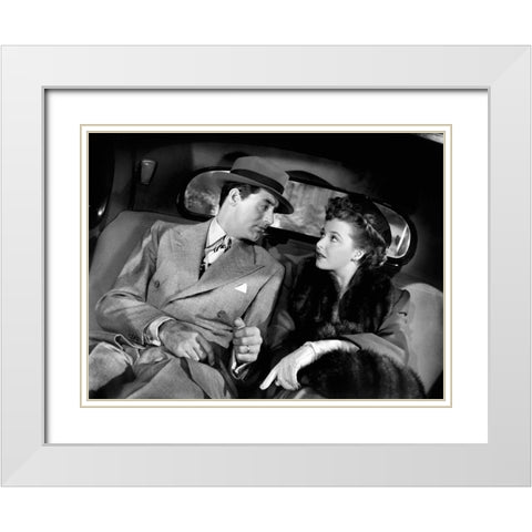 Cary Grant - Mr Lucky White Modern Wood Framed Art Print with Double Matting by Hollywood Photo Archive