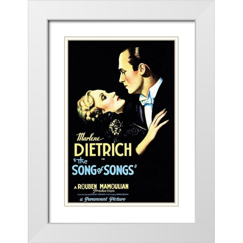 Song of Songs White Modern Wood Framed Art Print with Double Matting by Hollywood Photo Archive