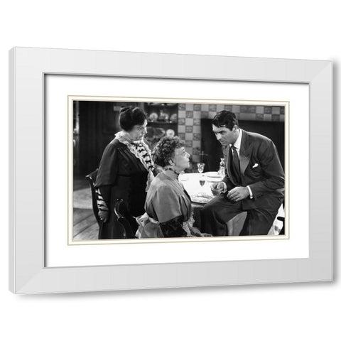 Cary Grant - Arsenic and Old Lace White Modern Wood Framed Art Print with Double Matting by Hollywood Photo Archive