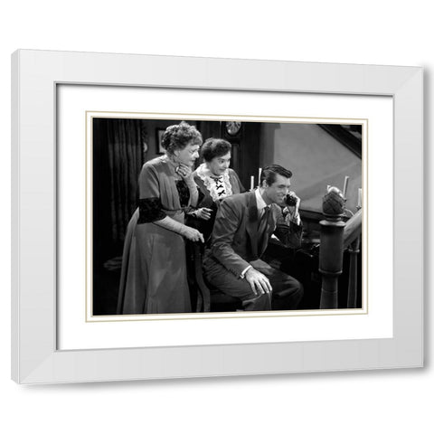 Cary Grant - Arsenic and Old Lace White Modern Wood Framed Art Print with Double Matting by Hollywood Photo Archive