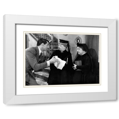 Cary Grant - Arsenic and Old Lace White Modern Wood Framed Art Print with Double Matting by Hollywood Photo Archive
