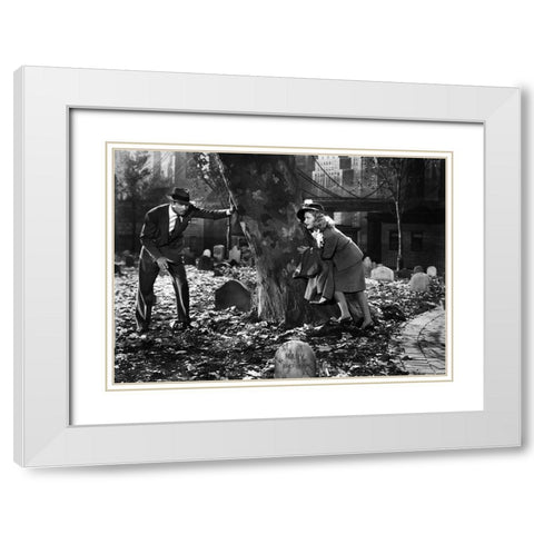 Cary Grant - Arsenic and Old Lace White Modern Wood Framed Art Print with Double Matting by Hollywood Photo Archive