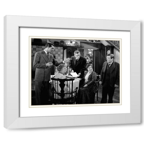 Cary Grant - Arsenic and Old Lace White Modern Wood Framed Art Print with Double Matting by Hollywood Photo Archive
