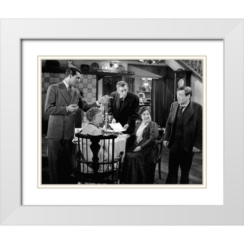 Cary Grant - Arsenic and Old Lace White Modern Wood Framed Art Print with Double Matting by Hollywood Photo Archive