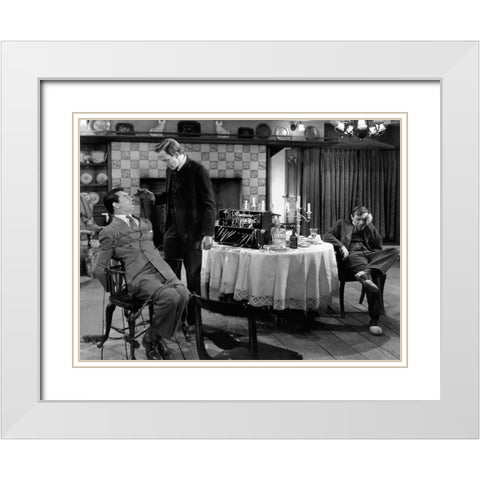 Cary Grant - Arsenic and Old Lace White Modern Wood Framed Art Print with Double Matting by Hollywood Photo Archive