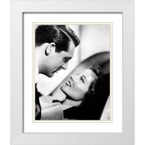 Cary Grant - Bringing Up Baby White Modern Wood Framed Art Print with Double Matting by Hollywood Photo Archive