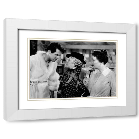 Cary Grant - Bringing Up Baby White Modern Wood Framed Art Print with Double Matting by Hollywood Photo Archive