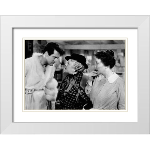 Cary Grant - Bringing Up Baby White Modern Wood Framed Art Print with Double Matting by Hollywood Photo Archive