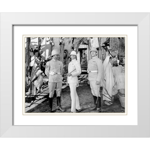 Cary Grant  - Gunga Din White Modern Wood Framed Art Print with Double Matting by Hollywood Photo Archive