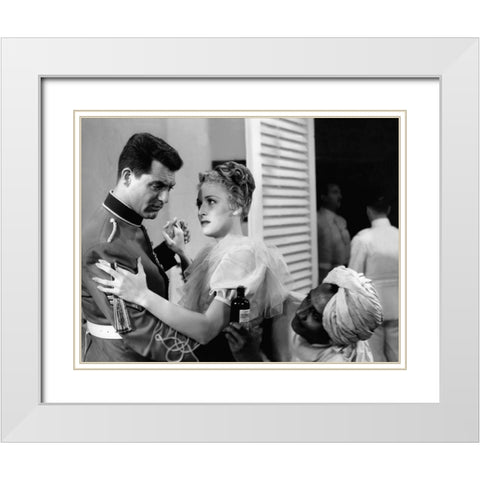 Cary Grant  - Gunga Din White Modern Wood Framed Art Print with Double Matting by Hollywood Photo Archive