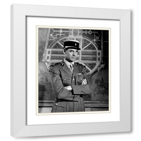 Cary Grant - I Was A Male War Bride White Modern Wood Framed Art Print with Double Matting by Hollywood Photo Archive