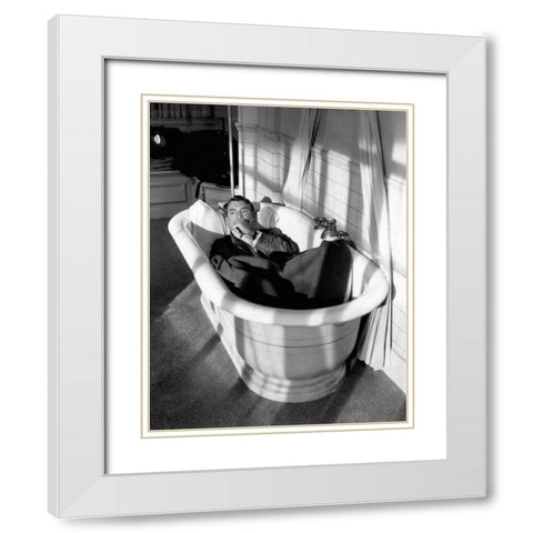 Cary Grant - I Was A Male War Bride White Modern Wood Framed Art Print with Double Matting by Hollywood Photo Archive