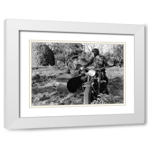 Cary Grant - I Was A Male War Bride White Modern Wood Framed Art Print with Double Matting by Hollywood Photo Archive