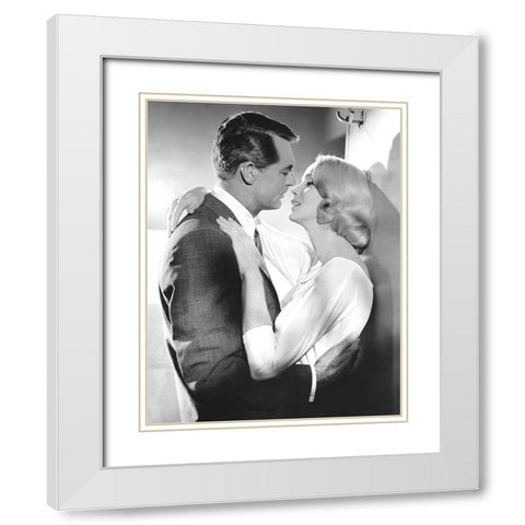 Cary Grant - North By Northwest White Modern Wood Framed Art Print with Double Matting by Hollywood Photo Archive
