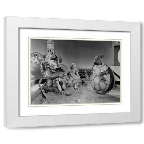 Alice in Wonderland, 1933 White Modern Wood Framed Art Print with Double Matting by Hollywood Photo Archive