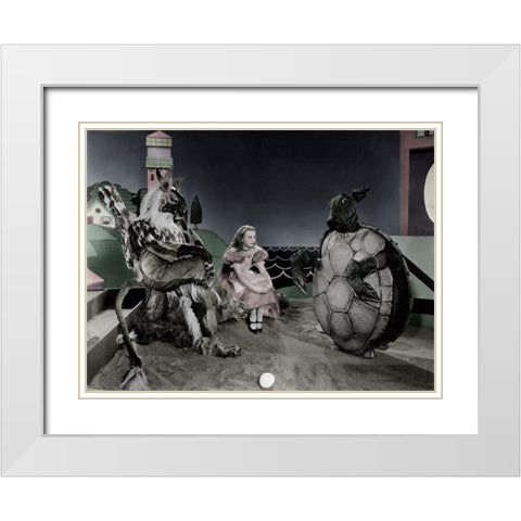 Alice in Wonderland, 1933 White Modern Wood Framed Art Print with Double Matting by Hollywood Photo Archive