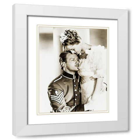 Cary Grant - Gunga Din White Modern Wood Framed Art Print with Double Matting by Hollywood Photo Archive