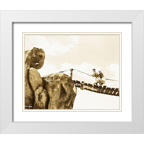 Cary Grant - Gunga Din White Modern Wood Framed Art Print with Double Matting by Hollywood Photo Archive