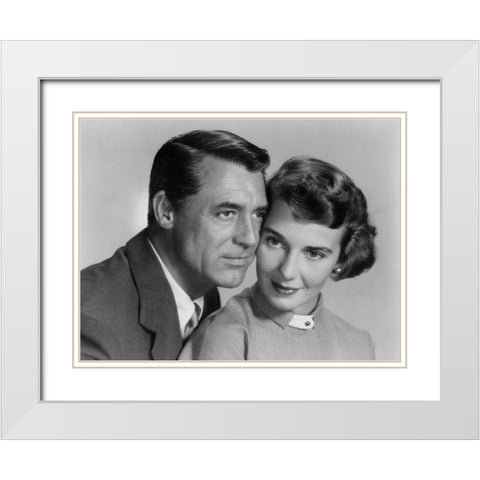 Cary Grant - Room For One More White Modern Wood Framed Art Print with Double Matting by Hollywood Photo Archive