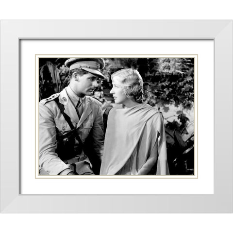 Cary Grant - Last Outpost White Modern Wood Framed Art Print with Double Matting by Hollywood Photo Archive