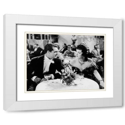 Cary Grant - The Toast of New York White Modern Wood Framed Art Print with Double Matting by Hollywood Photo Archive