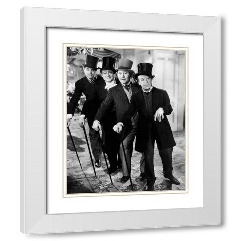 Cary Grant - The Toast of New York White Modern Wood Framed Art Print with Double Matting by Hollywood Photo Archive