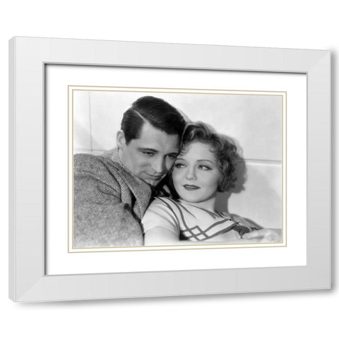 Cary Grant - The Woman Accused White Modern Wood Framed Art Print with Double Matting by Hollywood Photo Archive