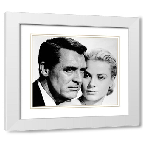 Cary Grant - To Catch A Thief White Modern Wood Framed Art Print with Double Matting by Hollywood Photo Archive