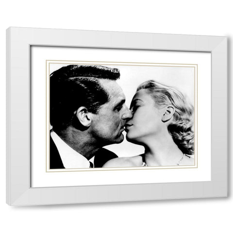 Cary Grant - To Catch A Thief White Modern Wood Framed Art Print with Double Matting by Hollywood Photo Archive