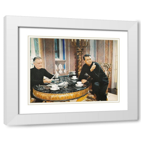 Cary Grant - To Catch A Thief White Modern Wood Framed Art Print with Double Matting by Hollywood Photo Archive