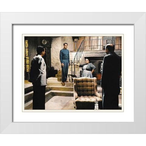 Cary Grant - To Catch A Thief White Modern Wood Framed Art Print with Double Matting by Hollywood Photo Archive