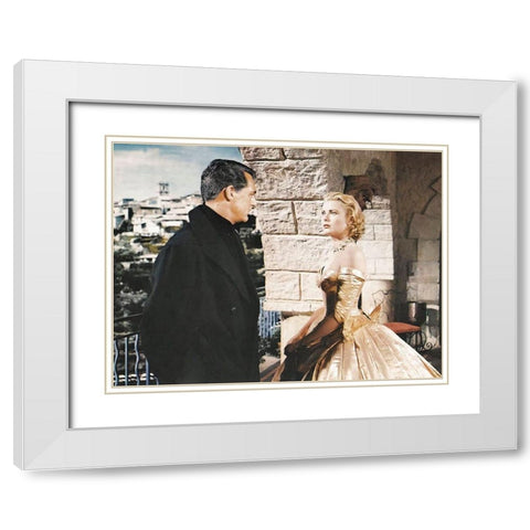 Cary Grant - To Catch A Thief White Modern Wood Framed Art Print with Double Matting by Hollywood Photo Archive