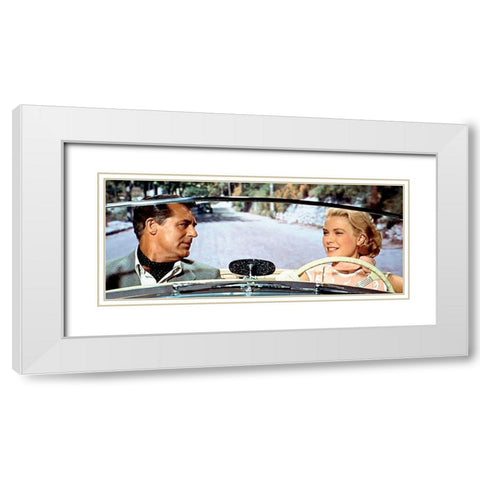 Cary Grant - To Catch A Thief White Modern Wood Framed Art Print with Double Matting by Hollywood Photo Archive