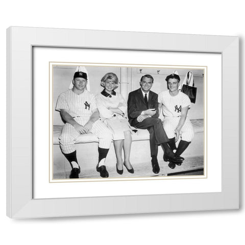Cary Grant - That Touch of Mink White Modern Wood Framed Art Print with Double Matting by Hollywood Photo Archive
