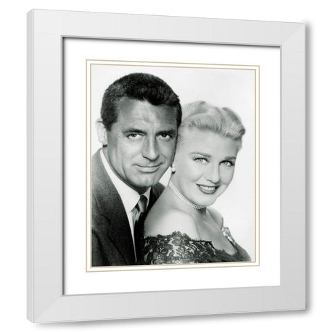 Cary Grant with Ginger Rogers White Modern Wood Framed Art Print with Double Matting by Hollywood Photo Archive