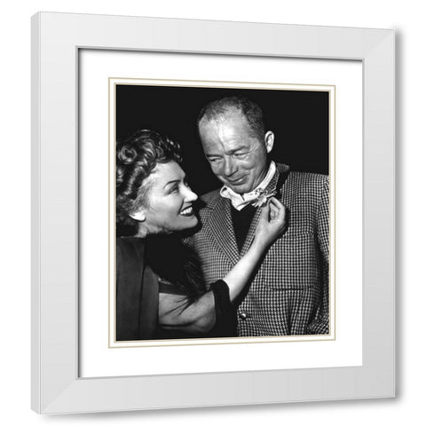 Gloria Swanson with Billy Wilder White Modern Wood Framed Art Print with Double Matting by Hollywood Photo Archive