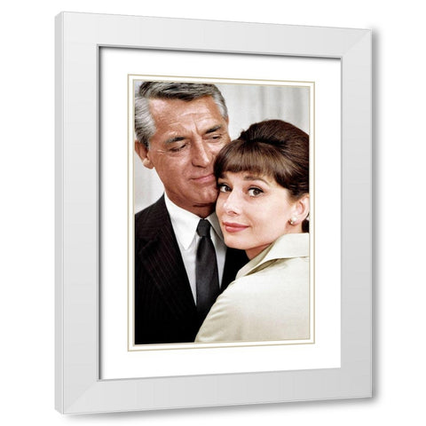 Cary Grant - Charade White Modern Wood Framed Art Print with Double Matting by Hollywood Photo Archive