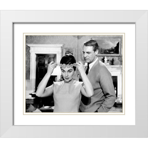 Cary Grant - The Grass is Greener White Modern Wood Framed Art Print with Double Matting by Hollywood Photo Archive