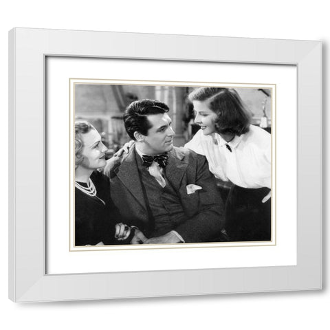 Cary Grant - Holiday White Modern Wood Framed Art Print with Double Matting by Hollywood Photo Archive