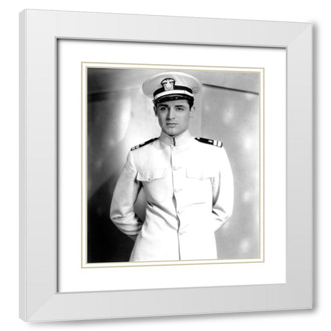 Cary Grant - Madame Butterfly White Modern Wood Framed Art Print with Double Matting by Hollywood Photo Archive