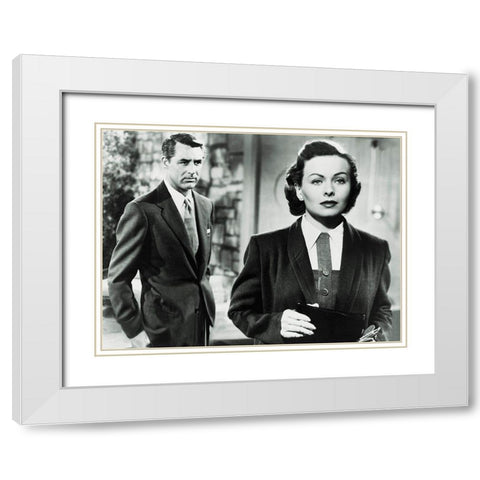 Cary Grant - People Will Talk White Modern Wood Framed Art Print with Double Matting by Hollywood Photo Archive