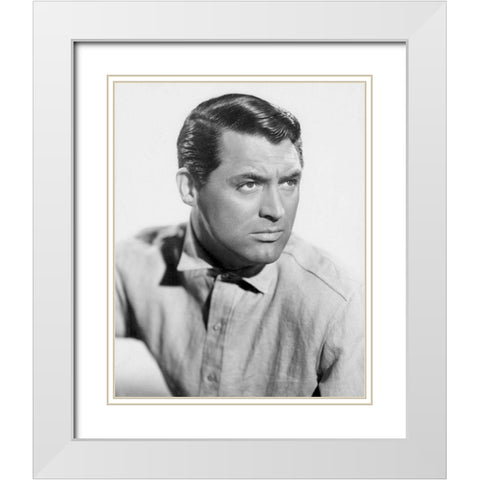 Cary Grant - The Talk of the Town White Modern Wood Framed Art Print with Double Matting by Hollywood Photo Archive