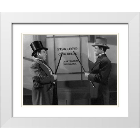Cary Grant - The Talk of the Town White Modern Wood Framed Art Print with Double Matting by Hollywood Photo Archive