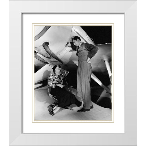 Cary Grant - The Talk of the Town White Modern Wood Framed Art Print with Double Matting by Hollywood Photo Archive