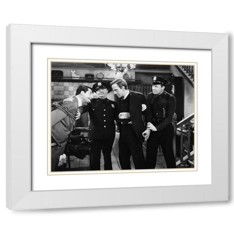Cary Grant - Arsenic and Old Lace White Modern Wood Framed Art Print with Double Matting by Hollywood Photo Archive