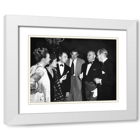 Sunset Boulevard White Modern Wood Framed Art Print with Double Matting by Hollywood Photo Archive