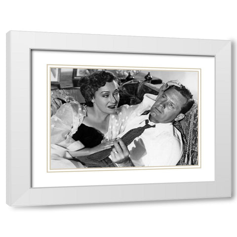 Sunset Boulevard White Modern Wood Framed Art Print with Double Matting by Hollywood Photo Archive