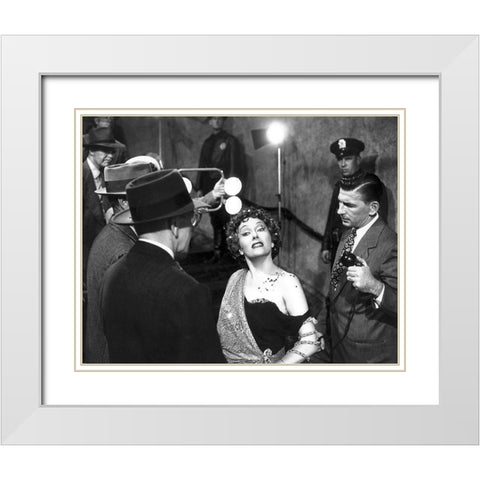 Sunset Boulevard - Im Ready For My Closeup White Modern Wood Framed Art Print with Double Matting by Hollywood Photo Archive